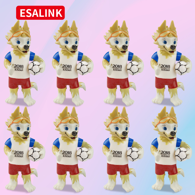 Football player cartoon simulation wolf doll toy ornament