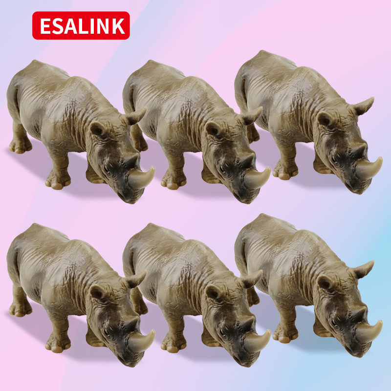 Zoo rhinoceros doll ornaments